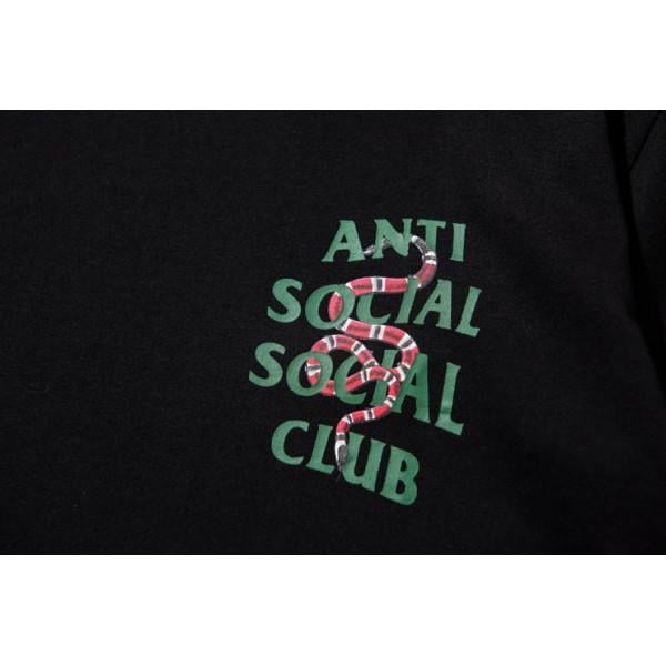Sanke Anti Social Social Club Logo - Anti Social Social Club Red Snake T-Shirt (Black/Green)