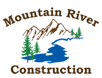 River and Mountain Logo - Mountain River Construction |