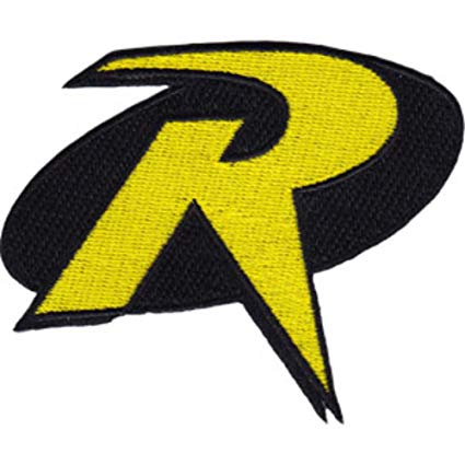 Robin Logo - Amazon.com: DC Comics (Batman) Robin Logo (Size: ) Ironed or Sewn On ...