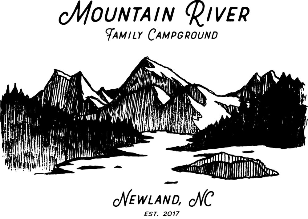 River and Mountain Logo - Mountain River Family Campground