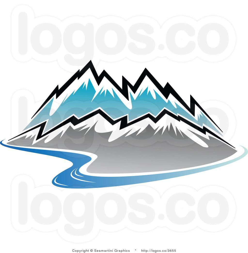River and Mountain Logo - Mountain and river Logos