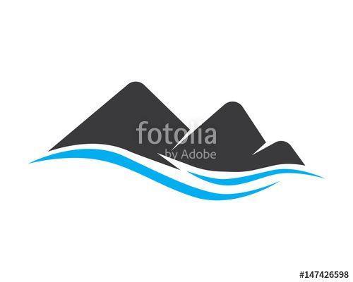 River and Mountain Logo - Mountain River Logo