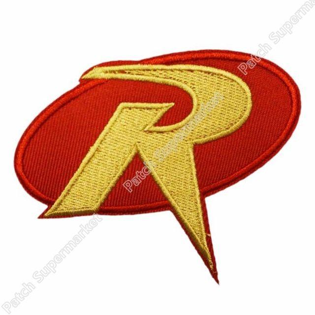 Robin Logo - 3.5 ROBIN R Uniform Red Gold Logo BATMAN Animated TV MOVIE Series