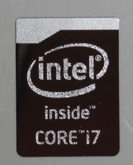 Intel Core I7 Logo - 2x Intel Core I7 Logo Chrome Metal Sticker / Haswell Case Badge
