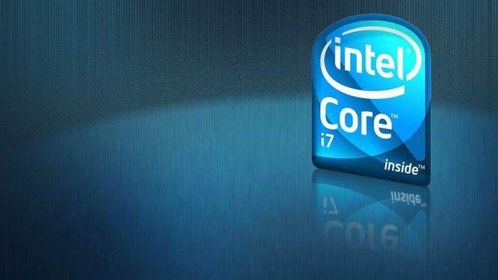 I7 Logo - Intel Core i7 Logo And Blue Background Wallpaper