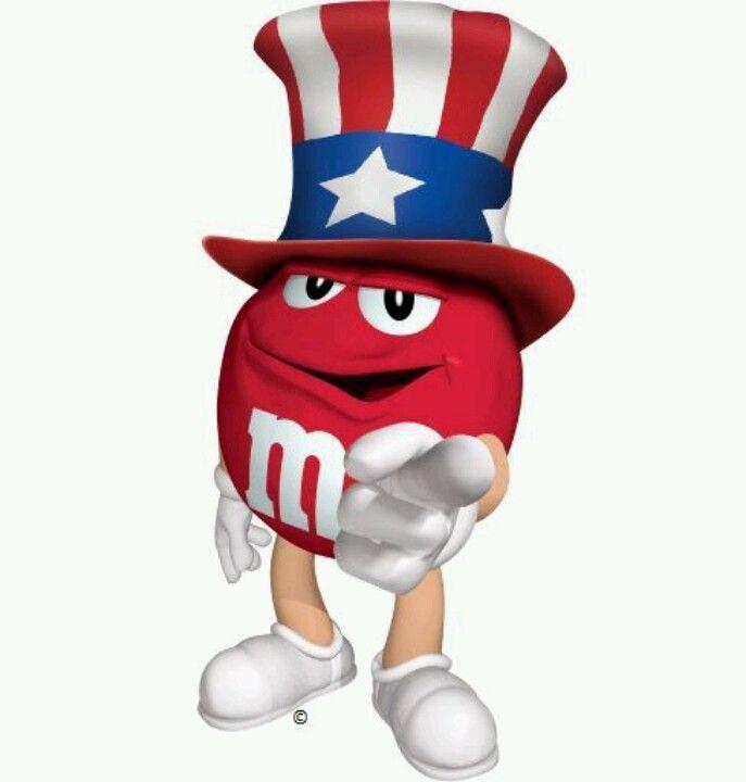 Red White and Blue M Logo - M Red wants you to remember the RED, WHITE, and BLUE. | M & M's ...