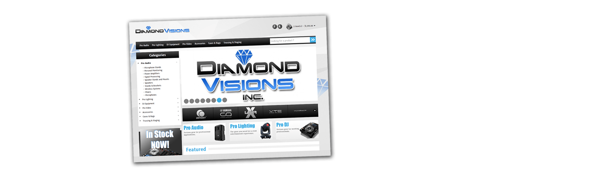 Diamond Visions Logo - Audio - Video - Lighting Design & Integration Specialists