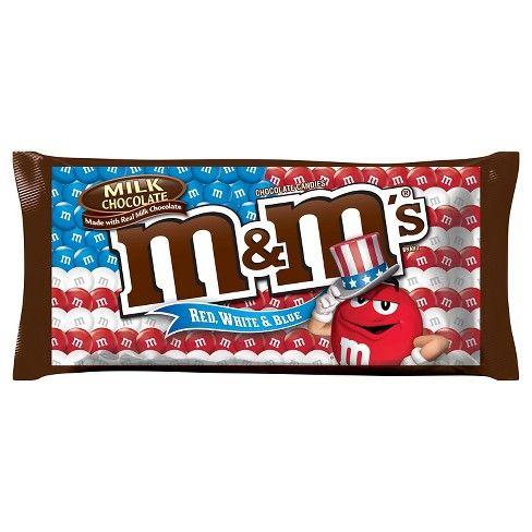 Red White and Blue M Logo - M&M's Red, White & Blue Milk Chocolate Candies