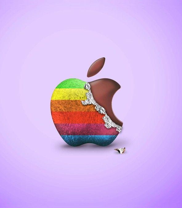 Future Apple Logo - Simple Chocolate Apple logo for our Easter ad in the future. Banner
