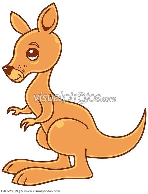 Cartoon Kangaroo Logo - Cute Kangaroo Cartoon Character. Alvie's Day with A. Cartoon