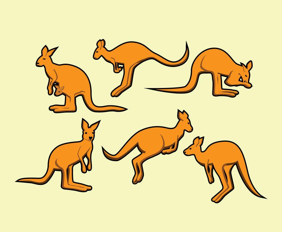 Cartoon Kangaroo Logo - Cartoon Kangaroo Vector Vector Art & Graphics | freevector.com