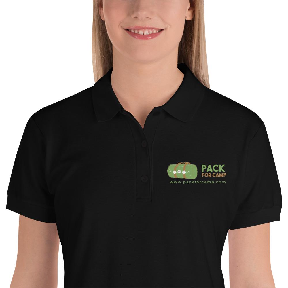 Women's Polo Logo - Logo Embroidered Women's Polo Shirt – Pack for Camp