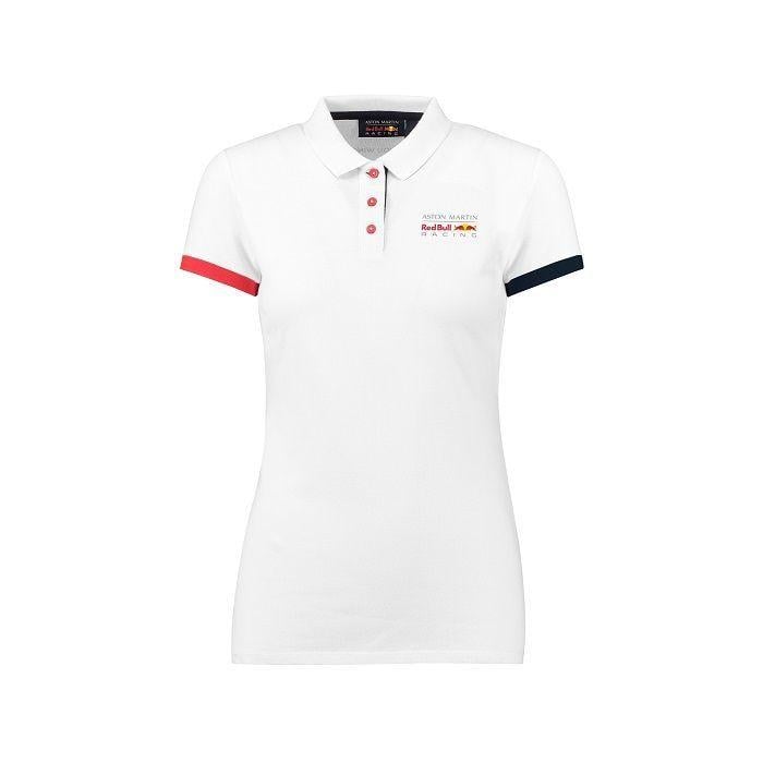 Women's Polo Logo - RED BULL classic logo women's polo shirt - white by No at official ...