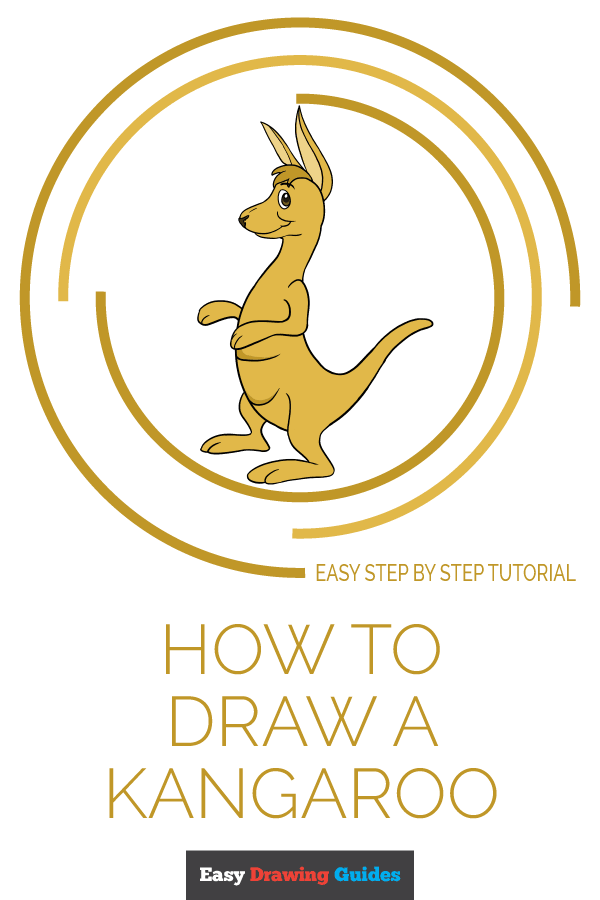 Cartoon Kangaroo Logo - How to Draw a Cartoon Kangaroo - Really Easy Drawing Tutorial