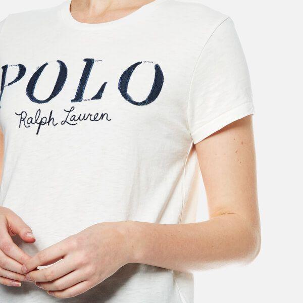 Women's Polo Logo - Polo Ralph Lauren Women's Polo Logo T-Shirt - Nevis - Free UK ...