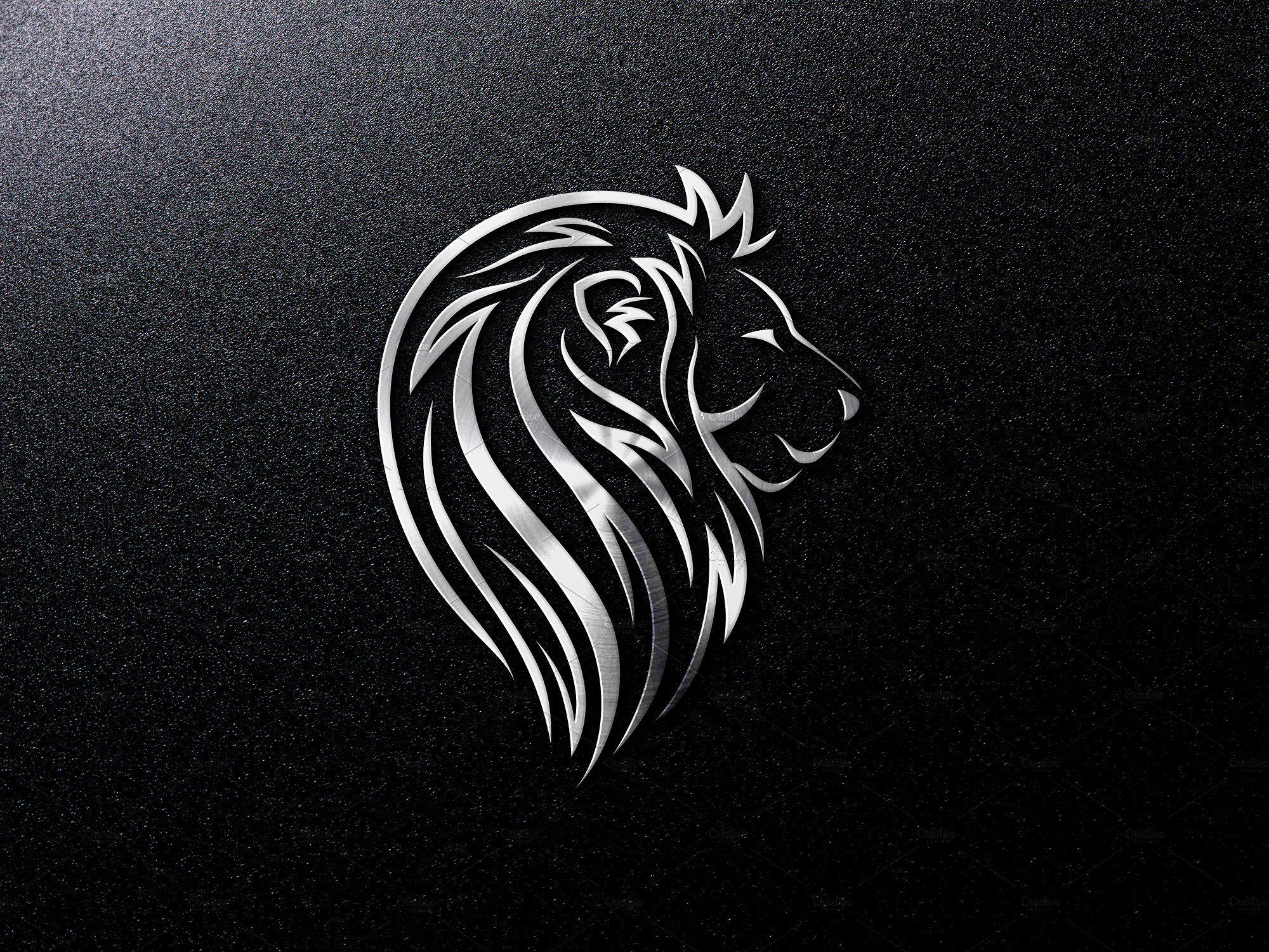 Silver Lion Logo - Lion Head logo Template Logo Templates Creative Market