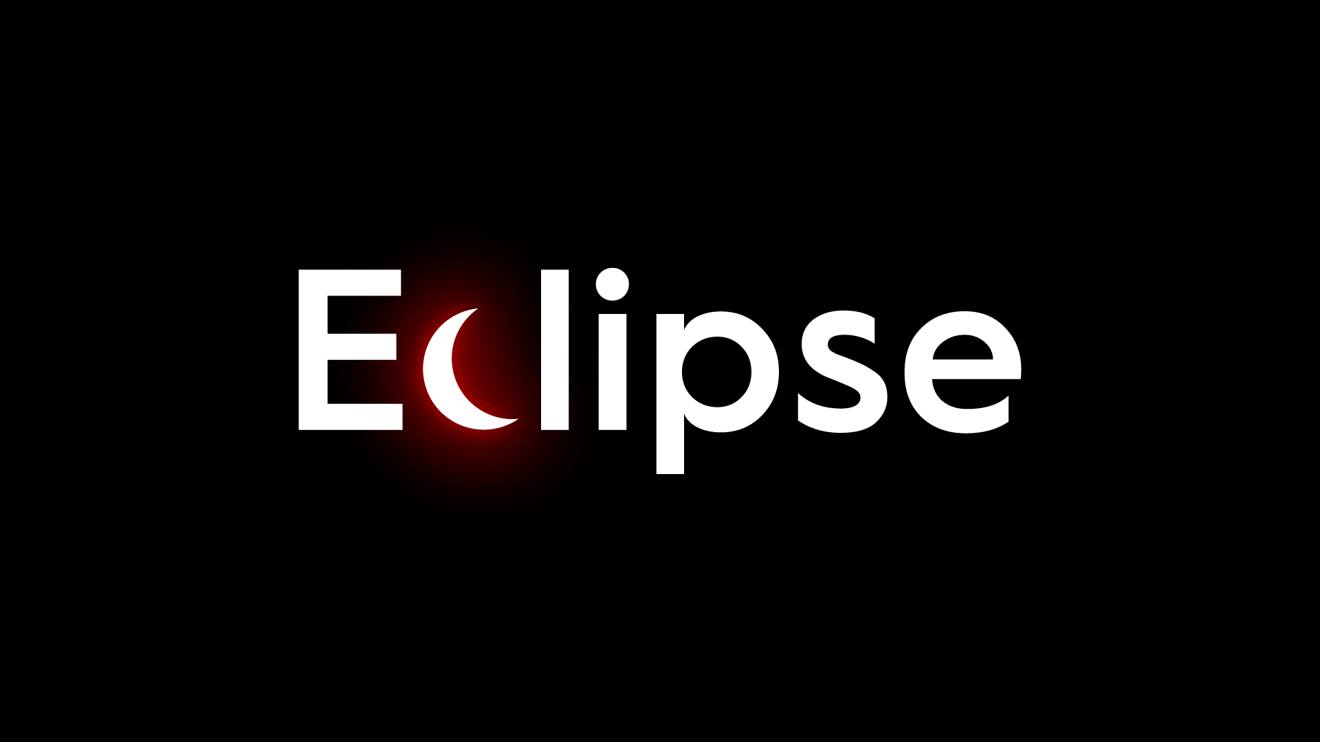 Solar Eclipse Logo - Eclipse logo with the letter c designed as a partial solar eclipse