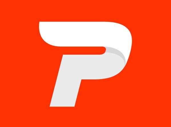 All Red P Logo - P Logos