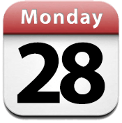 iPad Calendar App Logo - Free Iphone App Icon 44490 | Download Iphone App Icon - 44490