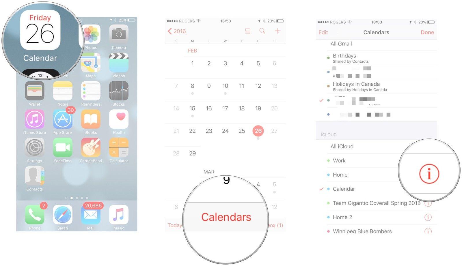iPad Calendar App Logo - How to share events with Calendar for iPhone and iPad