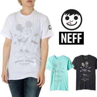 Mickey Mouse Neff Logo - PLAYERZ: NEFF T-shirt Neff X Disney short sleeves T-shirt logo hip ...