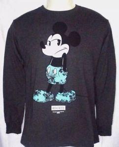 Mickey Mouse Neff Logo - Neff X Disney Mickey Mouse Charcoal Men's Size SMALL Long Sleeve ...