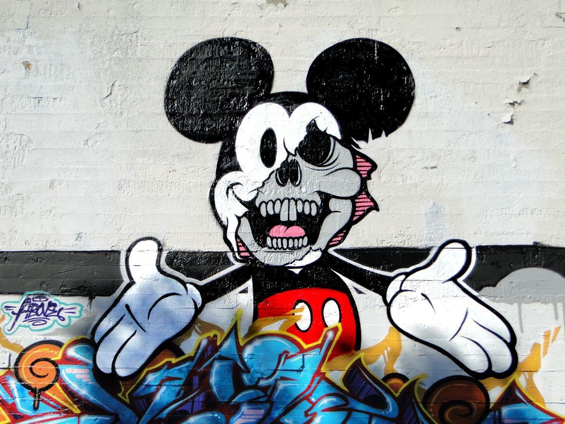 Mickey Mouse Neff Logo - Dr Jekyll and Mr Mickey Mouse. - Street Art SF