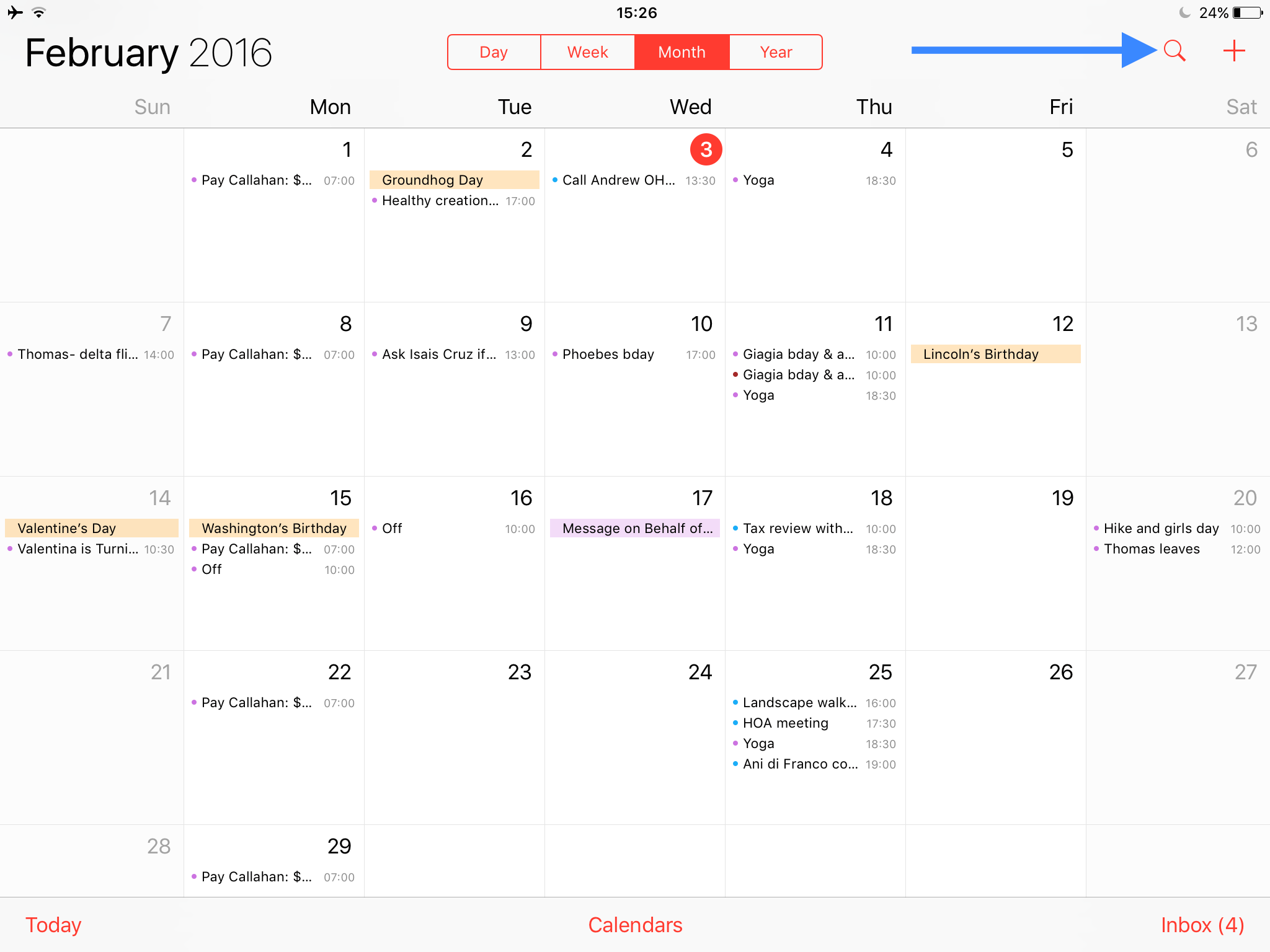 iPad Calendar App Logo - How to display your Calendar events as a list view widget on iPhone