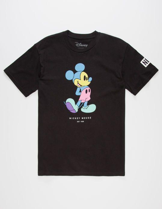 Mickey Mouse Neff Logo - NEFF Disney Collection Pastel Mickey Mens T-Shirt - BLACK ...