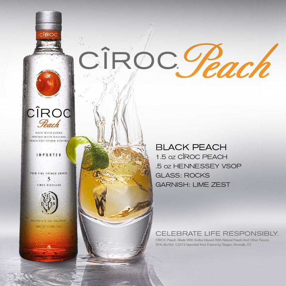 Peach Ciroc Logo - Black Peach, Ciroc Peach Vodka cocktail. Drinks. Cocktails, Drinks