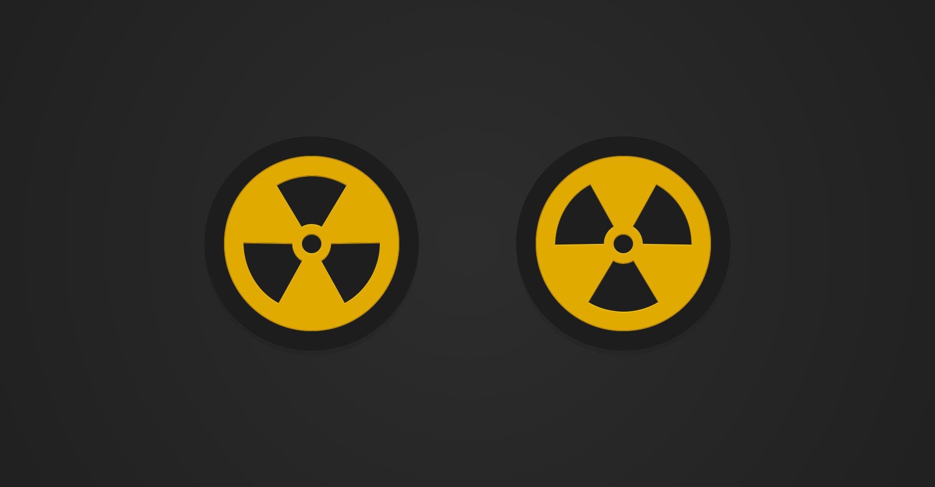 Gray and Yellow Circle Logo - Graphic - Create a Nuclear Symbol Icon