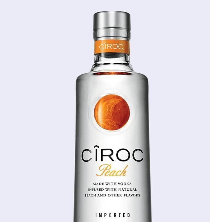 Peach Ciroc Logo - Ciroc Peach Flavour Gluten Free Vodka