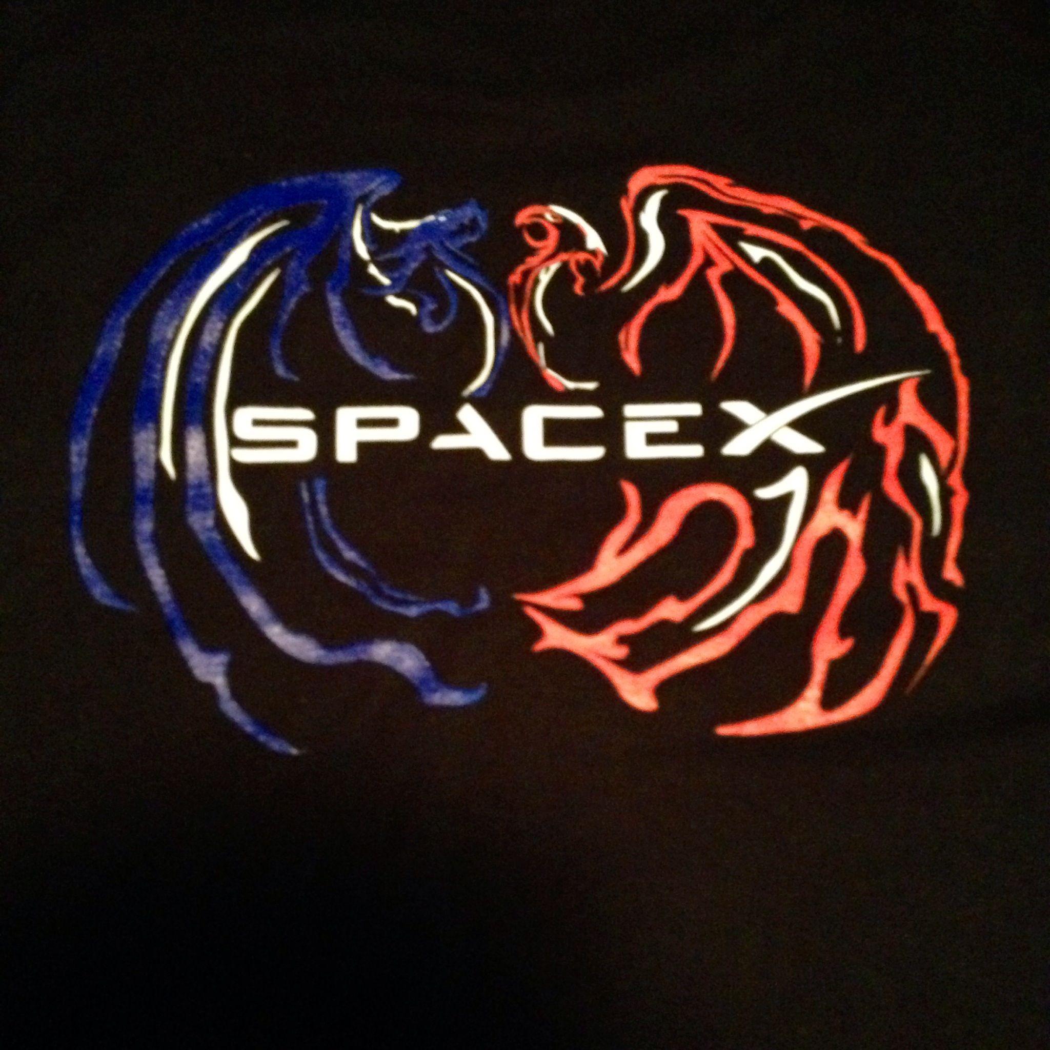SpaceX Dragon Logo - Went on a tour of the SpaceX factory today. It was cooler than I'd