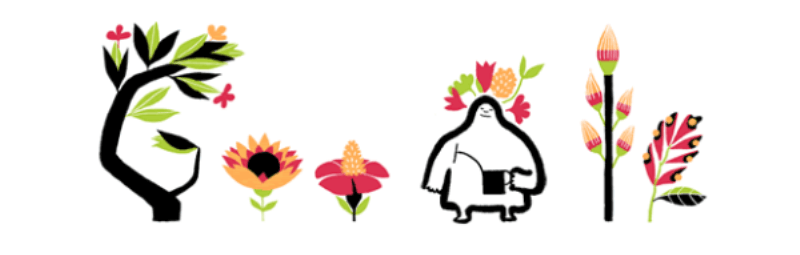 Fall Flower Logo - First Day Of Autumn Google Logo Reminds Us The Fall Season Is Here ...