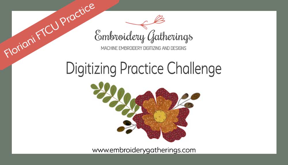 Fall Flower Logo - Digitizing Practice~Fall flower - Embroidery Gatherings
