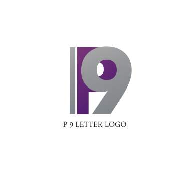 Nine Letter Logo - 9 logo design p 9 letter logo design download vector logos free ...