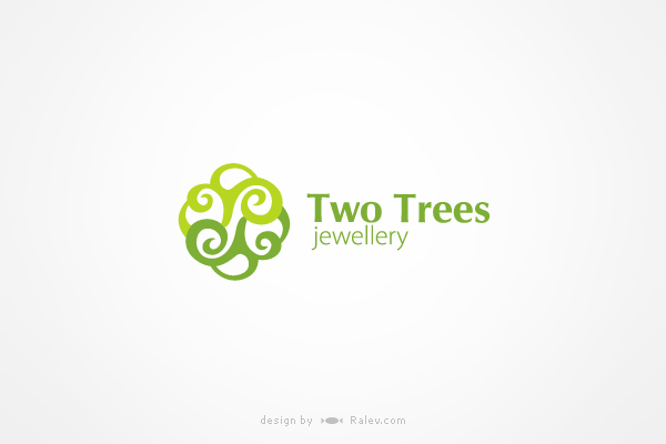 Tree Brand Logo - Two Trees – logo design | Ralev.com Brand Design
