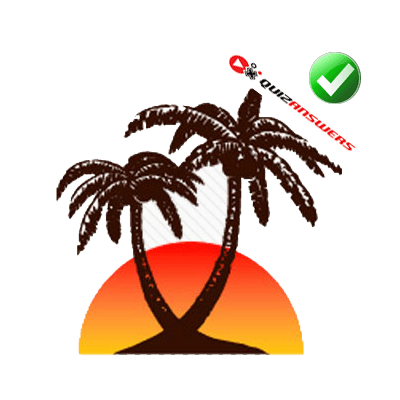 Brand with Tree as Logo - Two palm trees Logos