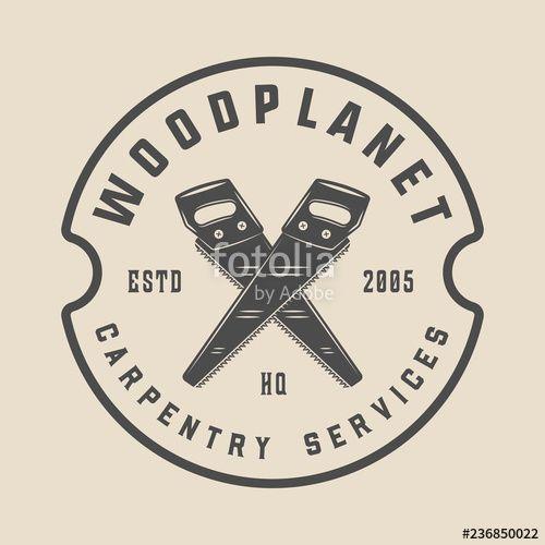 Mechanic Art Logo - Vintage carpentry, woodwork and mechanic label, badge, emblem and ...