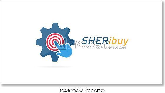 Mechanic Company Logo - Free art print of Gear and click logo combination. Industrial and ...