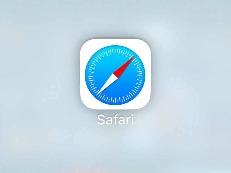 Safari App Logo - iOS Parallax Icon: #003 — Safari by Jason Zigrino | Dribbble | Dribbble