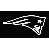 Black and White Patriots Logo - New England Patriots 8x8 White Logo Decal: Automotive
