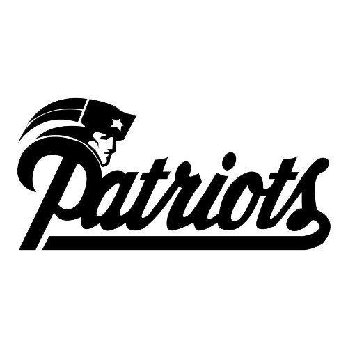 Black and White Patriots Logo - New England Patriots logo NFL football sticker vinyl decal