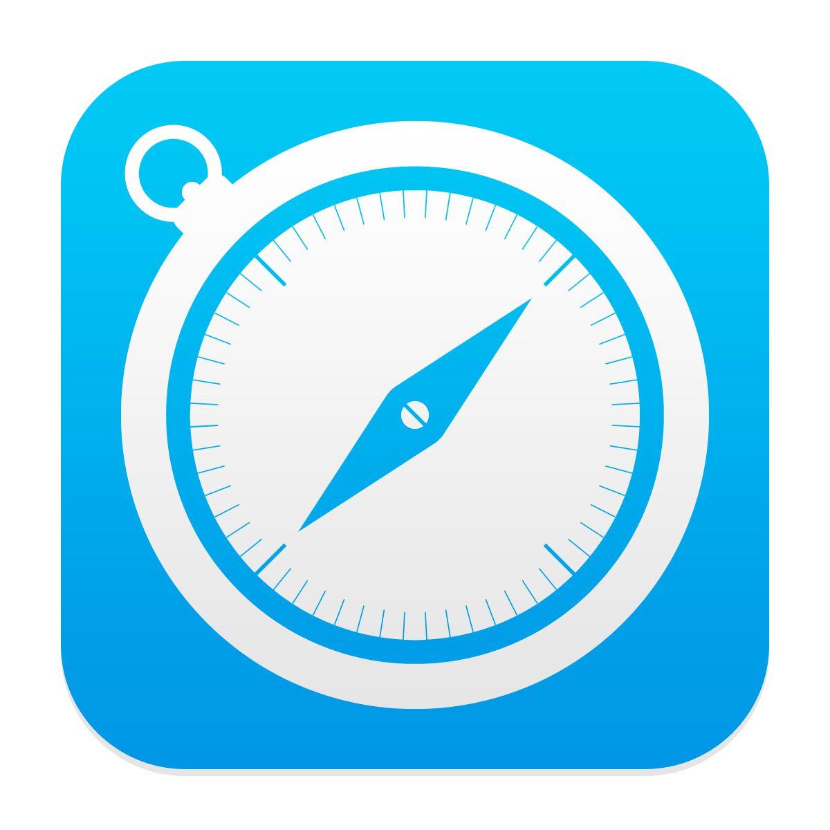 Safari App Logo - iOS7 Safari app icon | iOS 7 App Icon Design | App icon, App Icon ...