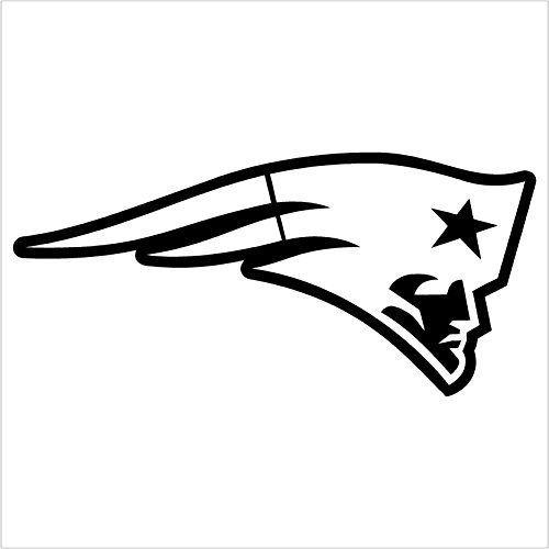 Black and White Patriots Logo - New England Patriots Window Logo Decal Sticker (6
