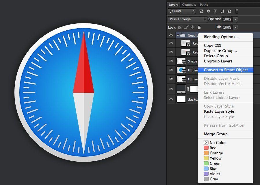 Safari App Logo - How To Create an OS X Yosemite Style Safari App Icon with Photohop
