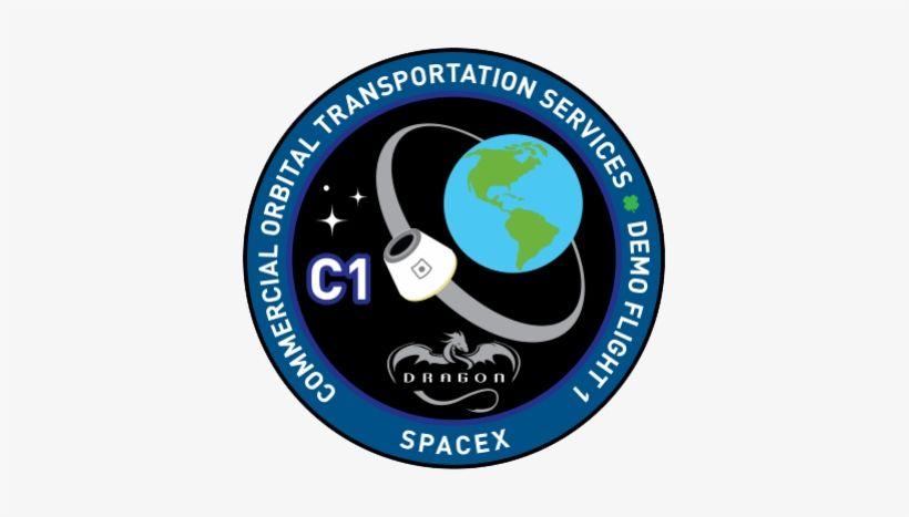 SpaceX Dragon Logo - Spacex Dragon Cots Demo 1 Logo - Space X Dragon Logo - Free ...
