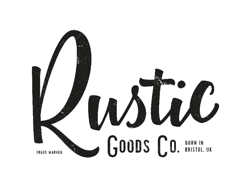 Rustic Contemporary Logo - Rustic Goods Co. | design inspiration | Typography, Typography logo ...