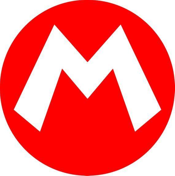 Mario Logo - Super mario svg mario stencil logo, Head, Hat