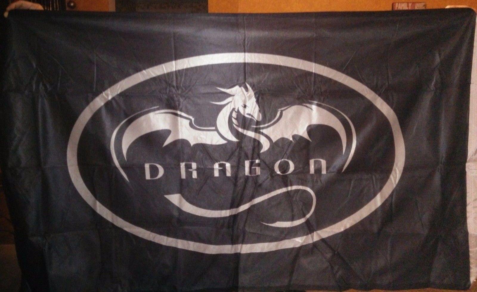 SpaceX Dragon Logo - Orig. Spacex Dragon Logo Flag and Official Falcon 1 Flight 4 Space